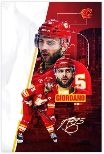 Holz Puzzle 1000 Teile Mark GiordanBrave Hockeyspieler Kunstästhetik Poster Puzzles für Erwachsene anspruchsvoll 1000 Piece 29.5x19.6inch(75x50cm) Kein Rahmen von GQJXUANYU