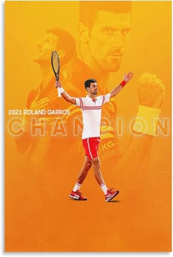 Holz Puzzle 1000 Teile Novak Djokovic Tennis Inspirierender Grand-Slam-Champion 08 Puzzles für Erwachsene anspruchsvoll 1000 Piece 29.5x19.6inch(75x50cm) Kein Rahmen von GQJXUANYU