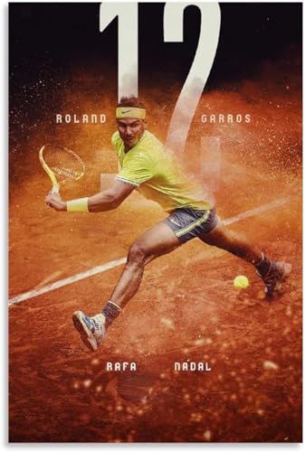 Holz Puzzle 1000 Teile Rafael Nadal Poster Tennis Sport 25 Puzzles für Erwachsene anspruchsvoll 1000 Piece 29.5x19.6inch(75x50cm) Kein Rahmen von GQJXUANYU