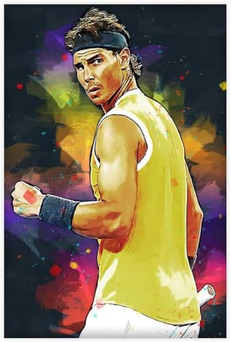 Holz Puzzle 1000 Teile Rafael Nadal Tennis-05 Puzzles für Erwachsene anspruchsvoll 1000 Piece 29.5x19.6inch(75x50cm) Kein Rahmen von GQJXUANYU