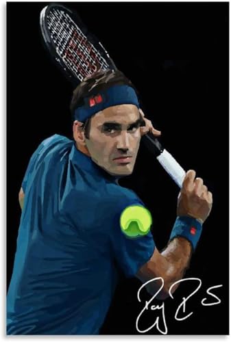 Holz Puzzle 1000 Teile Roger Federer 58 Puzzles für Erwachsene anspruchsvoll 1000 Piece 29.5x19.6inch(75x50cm) Kein Rahmen von GQJXUANYU