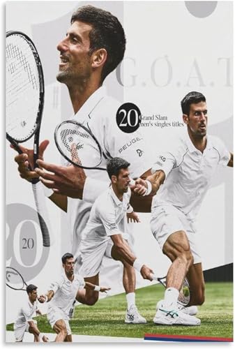 Holz Puzzle 1000 Teile Sportposter Novak Djokovic Tennissportler 007 Puzzles für Erwachsene anspruchsvoll 1000 Piece 29.5x19.6inch(75x50cm) Kein Rahmen von GQJXUANYU