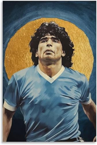 Holz Puzzle 200 Teile Diego Armando Maradona Fußball-Poster Puzzles für Erwachsene und Kinder anspruchsvoll 200 Piece 13.7x9.8inch(35x25cm) Kein Rahmen von GQJXUANYU