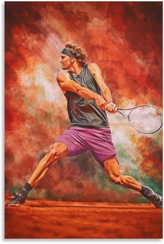 Holz Puzzle 500 Teile Alexander Sascha Zverev Tennis Fan Art Geschenk Puzzles für Erwachsene anspruchsvoll 500 Piece 20.4x15inch(52x38cm) Kein Rahmen von GQJXUANYU