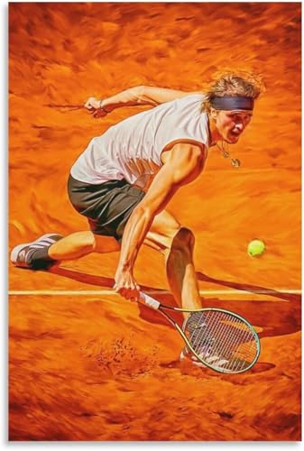 Holz Puzzle 500 Teile Alexander Zverev bei Madrid Mutua Open 2021 Tennis Puzzles für Erwachsene anspruchsvoll 500 Piece 20.4x15inch(52x38cm) Kein Rahmen von GQJXUANYU