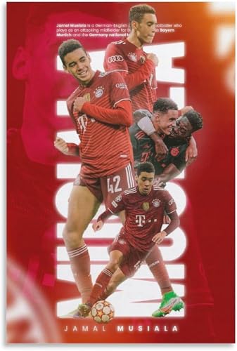 Holz Puzzle 500 Teile Jamal-Musiala Fußball-Sportstar-Poster Puzzles für Erwachsene anspruchsvoll 500 Piece 20.4x15inch(52x38cm) Kein Rahmen von GQJXUANYU