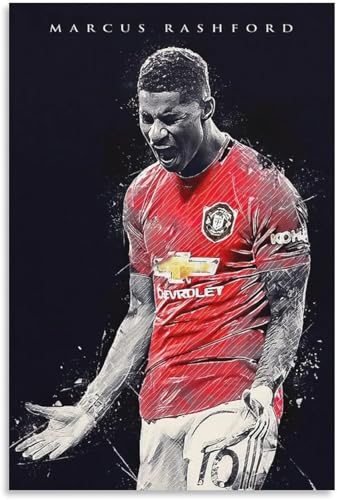 Holz Puzzle 500 Teile Legenden Marcus Rashford Berühmter Fußballspieler Puzzles für Erwachsene anspruchsvoll 500 Piece 20.4x15inch(52x38cm) Kein Rahmen von GQJXUANYU