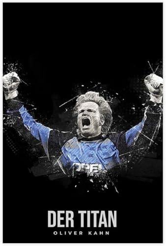 Holz Puzzle 500 Teile Oliver Kahn Poster Fußball Fußball Puzzles für Erwachsene anspruchsvoll 500 Piece 20.4x15inch(52x38cm) Kein Rahmen von GQJXUANYU