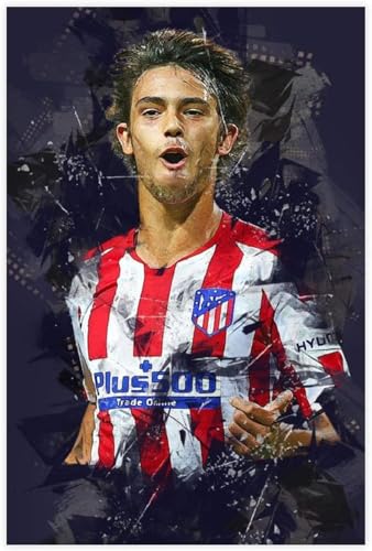 Puzzle 1000 Teile Erwachsene Joao Felix Poster Fußball Fußball Holz Puzzles Stress Freisetzung Spiel 1000 Piece 29.5x19.6inch(75x50cm) Kein Rahmen von GQJXUANYU