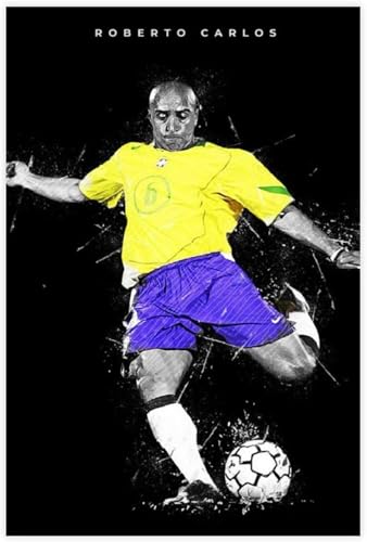 Puzzle 1000 Teile Erwachsene Roberto Carlos Poster Fußball Holz Puzzles Stress Freisetzung Spiel 1000 Piece 29.5x19.6inch(75x50cm) Kein Rahmen von GQJXUANYU