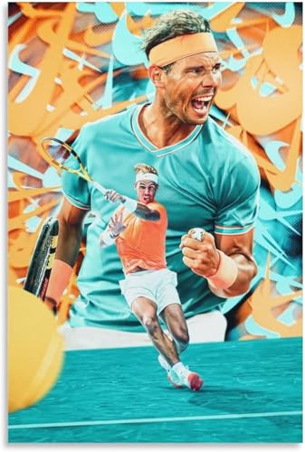 Puzzle 1000 Teile Erwachsene Sportposter Rafael Nadal Tennisstar Holz Puzzles Stress Freisetzung Spiel 1000 Piece 29.5x19.6inch(75x50cm) Kein Rahmen von GQJXUANYU