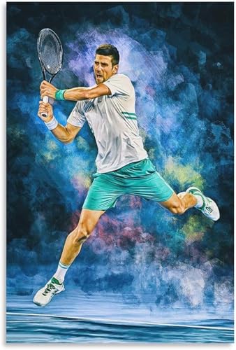 Puzzle 1000 Teile Erwachsene Vorbilder für den Grand-Slam-Sieger im Tennis: Novak Djokovic Holz Puzzles Stress Freisetzung Spiel 1000 Piece 29.5x19.6inch(75x50cm) Kein Rahmen von GQJXUANYU