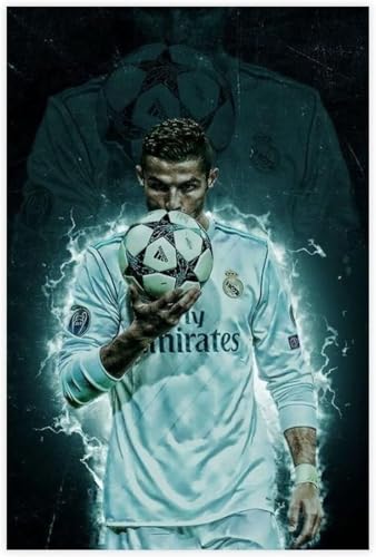 Puzzle 1000 Teile Erwachsene und Kinder Cristiano Ronaldo Poster Holz Puzzles Stress Freisetzung Spiel 1000 Piece 29.5x19.6inch(75x50cm) Kein Rahmen von GQJXUANYU