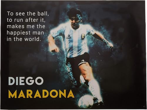 Puzzle 1000 Teile Erwachsene und Kinder - Diego Armando Maradona Fußball-Zitat Holz Puzzles Stress Freisetzung Spiel 1000 Piece 29.5x19.6inch(75x50cm) Kein Rahmen von GQJXUANYU