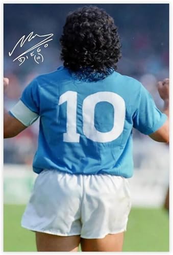 Puzzle 1000 Teile Erwachsene und Kinder Poster Diego & Maradona, argentinischer Profi Holz Puzzles Stress Freisetzung Spiel 1000 Piece 29.5x19.6inch(75x50cm) Kein Rahmen von GQJXUANYU