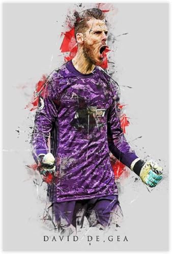 Puzzle 500 Teile Erwachsene David De GEA Poster Fußball (22) Holz Puzzles Stress Freisetzung Spiel 500 Piece 20.4x15inch(52x38cm) Kein Rahmen von GQJXUANYU