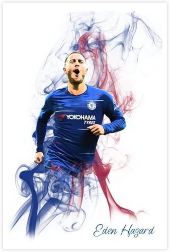 Puzzle 500 Teile Erwachsene Eden Hazard - Fußballspieler Poster Holz Puzzles Stress Freisetzung Spiel 500 Piece 20.4x15inch(52x38cm) Kein Rahmen von GQJXUANYU