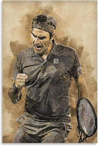 Puzzle 500 Teile Erwachsene Tennisspieler Roger Federer Holz Puzzles Stress Freisetzung Spiel 500 Piece 20.4x15inch(52x38cm) Kein Rahmen von GQJXUANYU