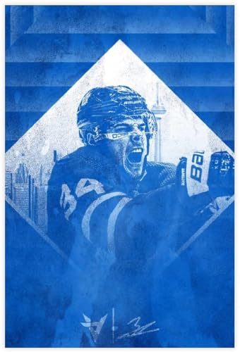 Puzzle für 1000 Teile Ästhetisches Poster mit Auston Matthews-Hockeyspieler-Kunst (4) Holz Puzzlespiel Erwachsenen Puzzle Poster 1000 Piece 29.5x19.6inch(75x50cm) Kein Rahmen von GQJXUANYU