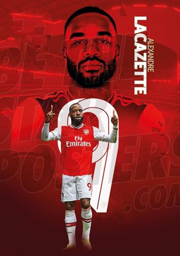 Puzzle für 1000 Teile Arsenal FC Lacazette Action 19/20 Fußballposter - Holz Puzzlespiel Erwachsenen Puzzle Poster 1000 Piece 29.5x19.6inch(75x50cm) Kein Rahmen von GQJXUANYU