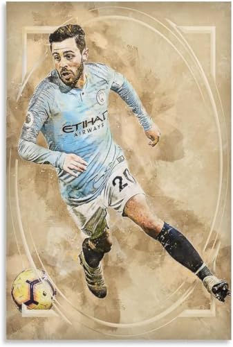 Puzzle für 1000 Teile Bernardo Silva （1） Kunst Fußball Vintage Holz Puzzlespiel Erwachsenen und Kinder Puzzle Poster 1000 Piece 29.5x19.6inch(75x50cm) Kein Rahmen von GQJXUANYU