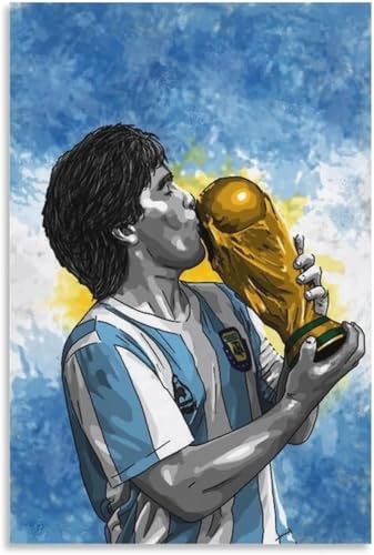 Puzzle für 1000 Teile Diego Maradona 1986 Fußball-Weltmeisterschaft in Argentinien Holz Puzzlespiel Erwachsenen und Kinder Puzzle Poster 1000 Piece 29.5x19.6inch(75x50cm) Kein Rahmen von GQJXUANYU