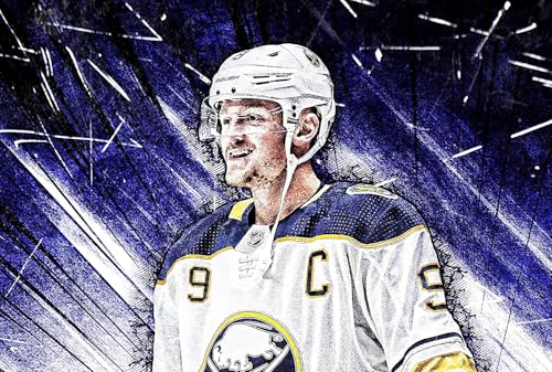 Puzzle für 1000 Teile Jack Eichel Buffalo Sabres Poster Druck Hockeyspieler Real Player (59) Holz Puzzlespiel Erwachsenen Puzzle Poster 1000 Piece 29.5x19.6inch(75x50cm) Kein Rahmen von GQJXUANYU