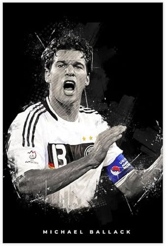 Puzzle für 1000 Teile Michael Ballack Poster Fußball Fußball Holz Puzzlespiel Erwachsenen Puzzle Poster 1000 Piece 29.5x19.6inch(75x50cm) Kein Rahmen von GQJXUANYU