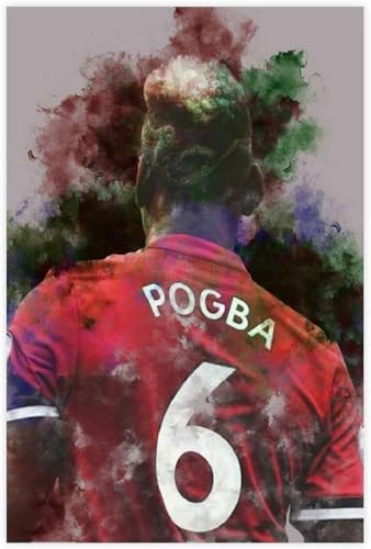 Puzzle für 1000 Teile Paul Pogba Poster, Fußballspieler Holz Puzzlespiel Erwachsenen Puzzle Poster 1000 Piece 29.5x19.6inch(75x50cm) Kein Rahmen von GQJXUANYU