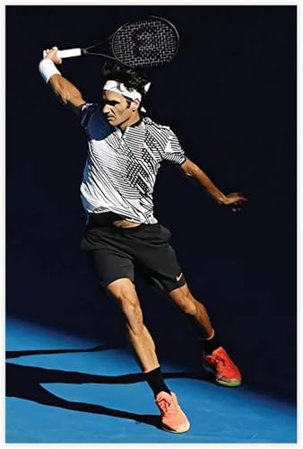 Puzzle für 1000 Teile Roger Federer 11 Holz Puzzlespiel Erwachsenen Puzzle Poster 1000 Piece 29.5x19.6inch(75x50cm) Kein Rahmen von GQJXUANYU