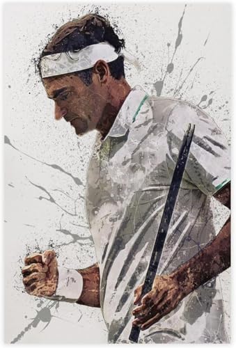 Puzzle für 1000 Teile Roger Federer 77 Poster Holz Puzzlespiel Erwachsenen Puzzle Poster 1000 Piece 29.5x19.6inch(75x50cm) Kein Rahmen von GQJXUANYU