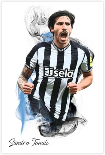 Puzzle für 1000 Teile Sandro Tonali - Fußballspieler Poster Holz Puzzlespiel Erwachsenen Puzzle Poster 1000 Piece 29.5x19.6inch(75x50cm) Kein Rahmen von GQJXUANYU