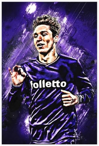 Puzzle für 1000 Teile Superstar-Fußballer Federico Chiesa Sport Holz Puzzlespiel Erwachsenen Puzzle Poster 1000 Piece 29.5x19.6inch(75x50cm) Kein Rahmen von GQJXUANYU