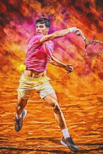 Puzzle für 500 Teile Carlos Alcaraz Tennis Fan Art Geschenk 03 Holz Puzzlespiel Erwachsenen Puzzle Poster 500 Piece 20.4x15inch(52x38cm) Kein Rahmen von GQJXUANYU