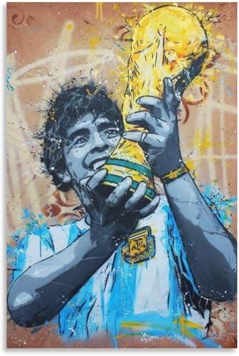 Puzzle für 500 Teile Diego Armando Maradona Fußball-Poster Holz Puzzlespiel Erwachsenen Puzzle Poster 500 Piece 20.4x15inch(52x38cm) Kein Rahmen von GQJXUANYU