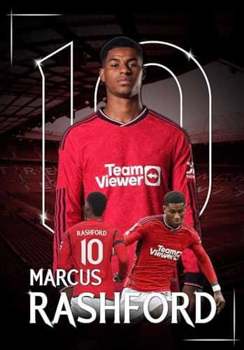 Puzzle für 500 Teile Manchester United FC - Rashford Spieler Fußball Holz Puzzlespiel Erwachsenen Puzzle Poster 500 Piece 20.4x15inch(52x38cm) Kein Rahmen von GQJXUANYU