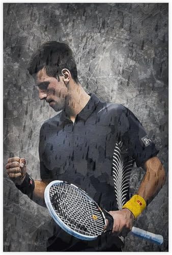 Puzzle für 500 Teile Novak Djokovic Poster Tennis (28) Holz Puzzlespiel Erwachsenen Puzzle Poster 500 Piece 20.4x15inch(52x38cm) Kein Rahmen von GQJXUANYU