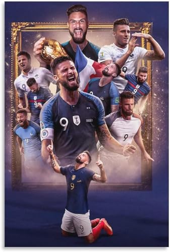 Puzzle für 500 Teile Olivier Giroud Fußball-Superstar Sport Nationalmannschaft Holz Puzzlespiel Erwachsenen Puzzle Poster 500 Piece 20.4x15inch(52x38cm) Kein Rahmen von GQJXUANYU