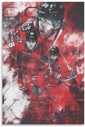 Puzzle für 500 Teile Patrick Kane Poster Hockey Bild Holz Puzzlespiel Erwachsenen Puzzle Poster 500 Piece 20.4x15inch(52x38cm) Kein Rahmen von GQJXUANYU