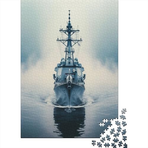 Kriegsschiff Puzzle 1000 Teile Puzzle Erwachsene Schwieriges Schwer Puzzle Für Erwachsene Und Kinder Ab 14 Jahren Puzzel 1000pcs (75x50cm) von GQLIDDAOE