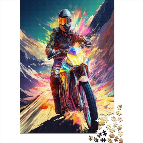 Motorrad Puzzle 1000 Teile Puzzle Erwachsene Schwieriges Schwer Puzzle Für Erwachsene Und Kinder Ab 14 Jahren Puzzel 1000pcs (75x50cm) von GQLIDDAOE