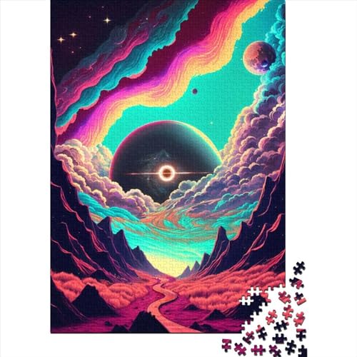 1000 Teile „Der Weg zum Universum“-Puzzle, Schwierigkeitsgrad für Erwachsene, entspannendes Spiel, Spielzeug, 1000 Teile (75 x 50 cm) von GQmoney