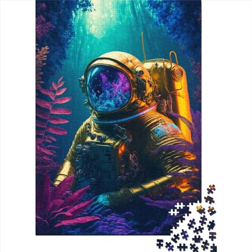 1000 Teile „Eine Wasserwelt im Weltraum“-Puzzle, Schwierigkeitsgrad: Puzzle, Lernspiele, Spielzeug, 1000 Teile (75 x 50 cm) von GQmoney