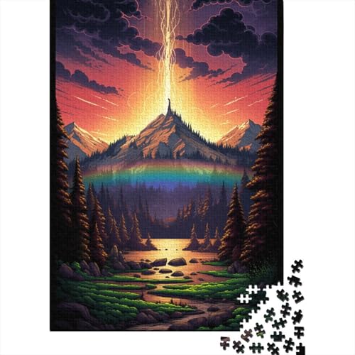 1000 Teile Yellowstone-Nationalpark, USA47 Puzzles für Kinder, kreatives Holzpuzzle zum Stressabbau, schwieriges Herausforderungspuzzle, 1000 Teile (75 x 50 cm) von GQmoney