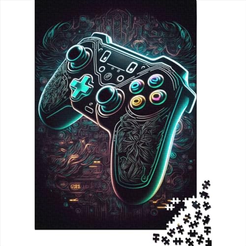 1000-teiliges Gaming-Controller-Puzzle, Schwierigkeitsgrad: Puzzle, Lernspiel, Spielzeug, 1000 Stück (75 x 50 cm) von GQmoney