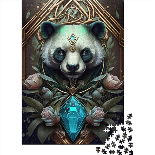 1000-teiliges Panda-Märchen-Puzzle, Schwierigkeitsgrad: Puzzle, Lernspiele, Spielzeug, 1000 Stück (75 x 50 cm) von GQmoney