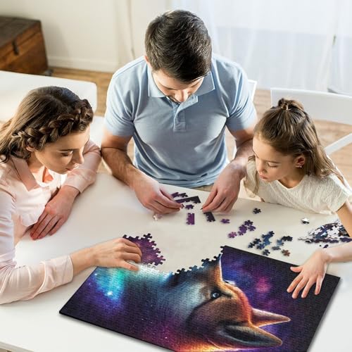 1000-teiliges Puzzle, Galaxy Shiba Inu, Puzzles zum Zusammenbauen, Spielzeug, interaktives Familienspiel, 1000 Teile (75 x 50 cm) von GQmoney