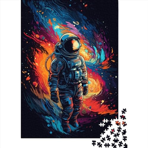 1000-teiliges Puzzle „Astronaut im Weltraumspaziergang“ für Erwachsene ab 18 Jahren – Familienaktivitäts-Puzzle, Lernspiele, schwierig und herausfordernd, 1000 Teile (75 x 50 cm) von GQmoney