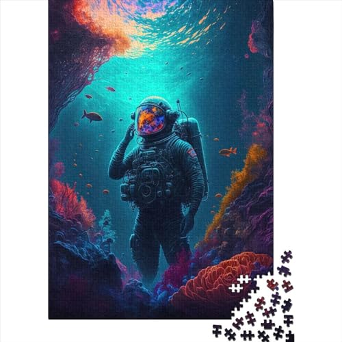 1000-teiliges Puzzle „Cosmic Tides“ für Erwachsene, Schwierigkeitsgrad: Puzzles stärken die Beziehungen zwischen Familienmitgliedern, 1000 Stück (75 x 50 cm) von GQmoney