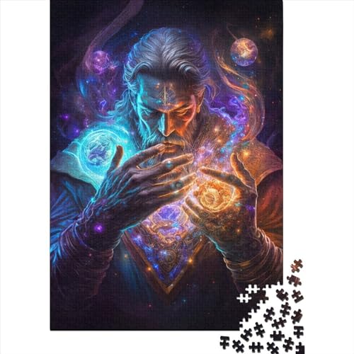 1000-teiliges Puzzle „Elementarmagier“, Schwierigkeitsgrad: Puzzle, Lernspiele, Spielzeug, 1000 Stück (75 x 50 cm) von GQmoney